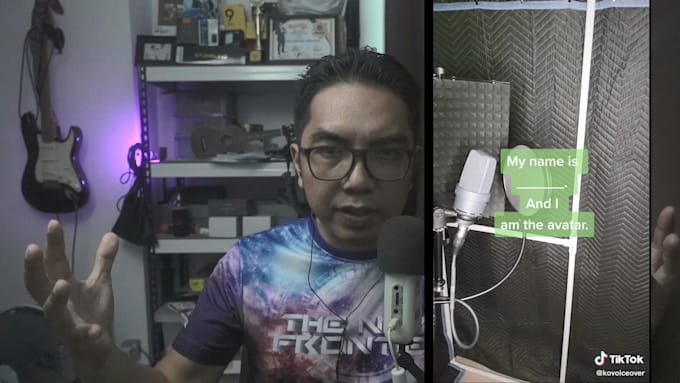 do a voice over in malay or english