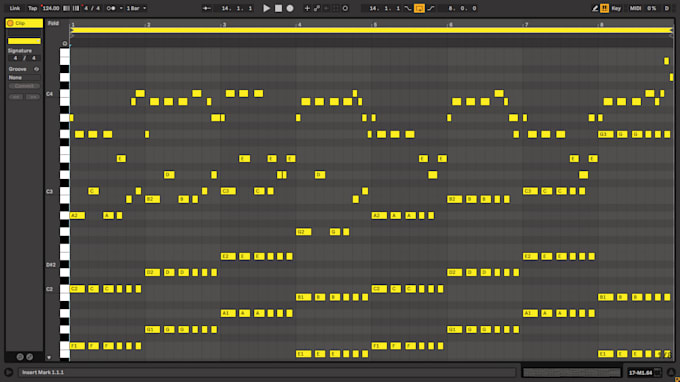 compose an original midi melody or transcribe to midi