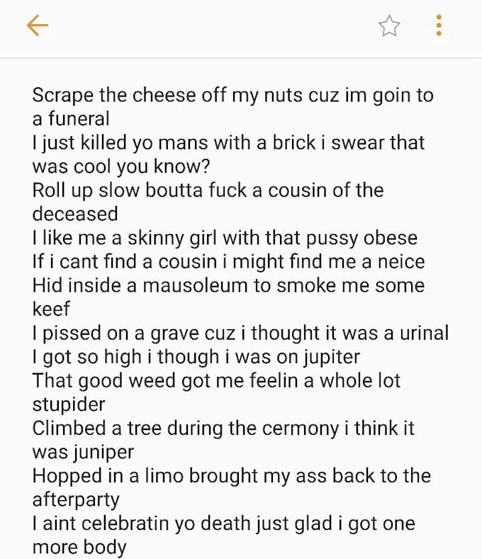 ghost write gangster or conscious bars