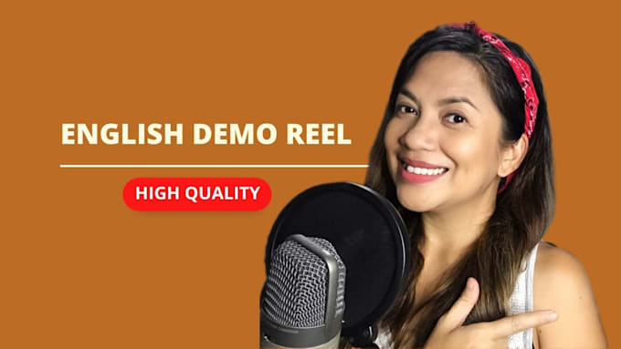 provide high quality english or tagalog voice over