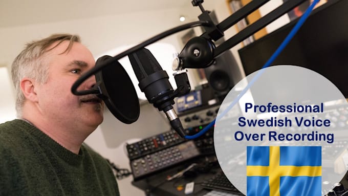 record a professional  voice over in swedish svenska or swenglish