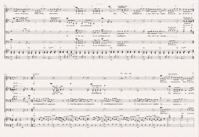 create custom choir arrangement with sheet music