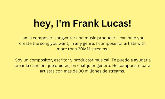 be your spanish music composer, songwriter or producer
