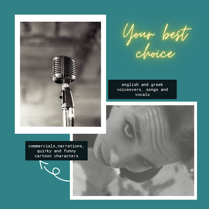 voice your animated characters and your commercials