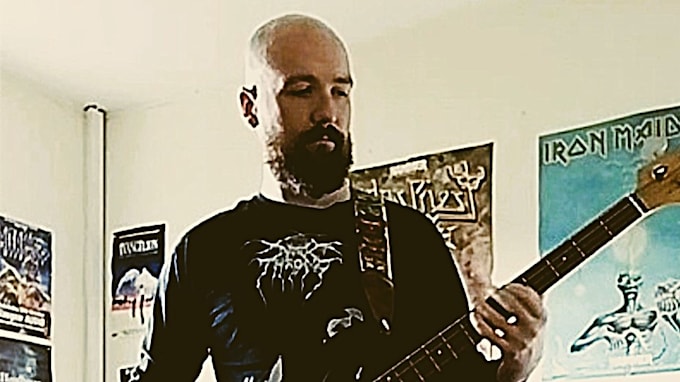 record black, death and doom metal bass guitar