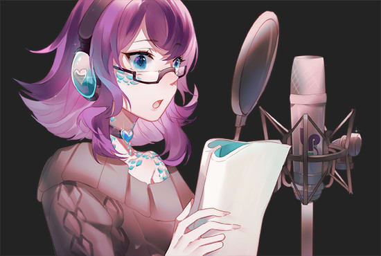 record a sweet female voice for characters or narration