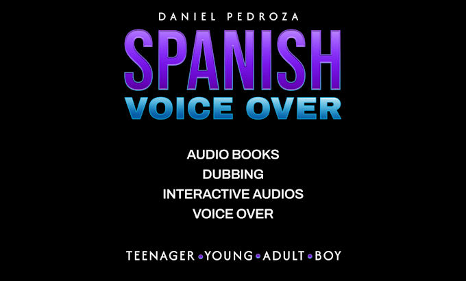be your professional voice for your projects in spanish