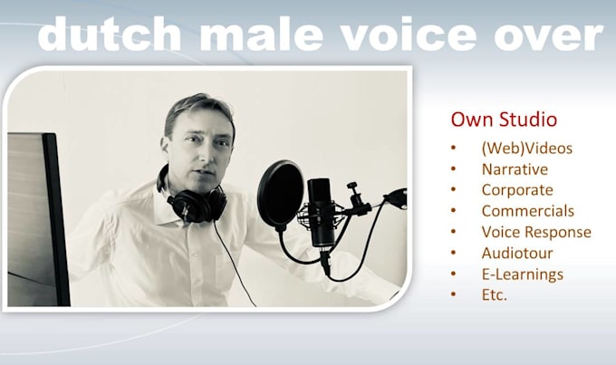 be your dutch nederlandse male video voice over