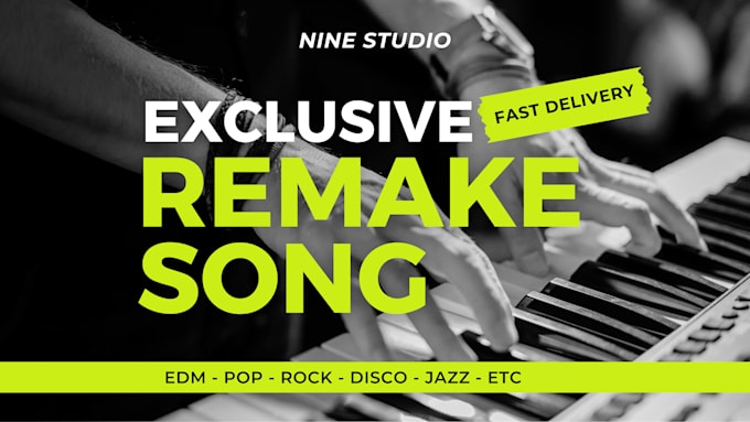 produce or remake exclusive any genre beats within 24 hours