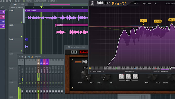 do professional podcast audio editing, studio quality