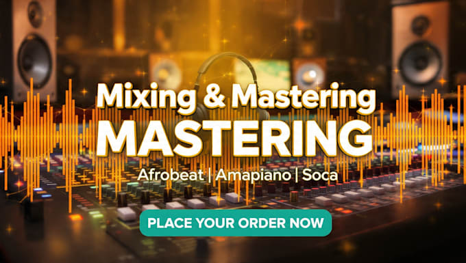 professionally mix, master afrobeat, amapiano and soca song
