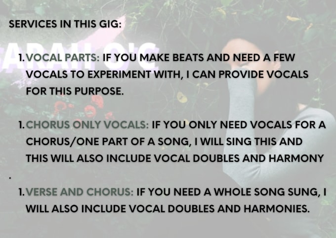 sing vocals for your track