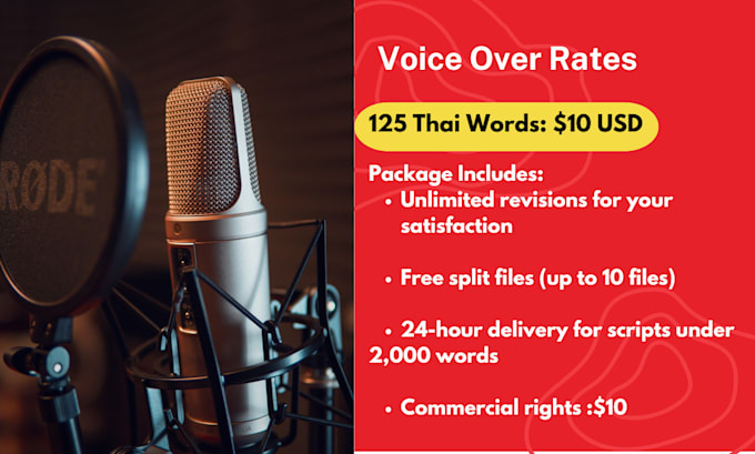 record thai female voice over