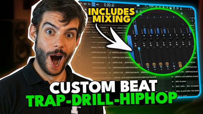 create a custom rap, trap, drill or hip hop beat