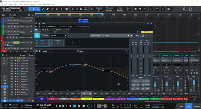 mix, eq, master, clean or spice up your audio tracks