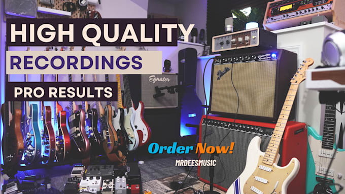 play pop or afro beat house guitar or loop within 24hrs