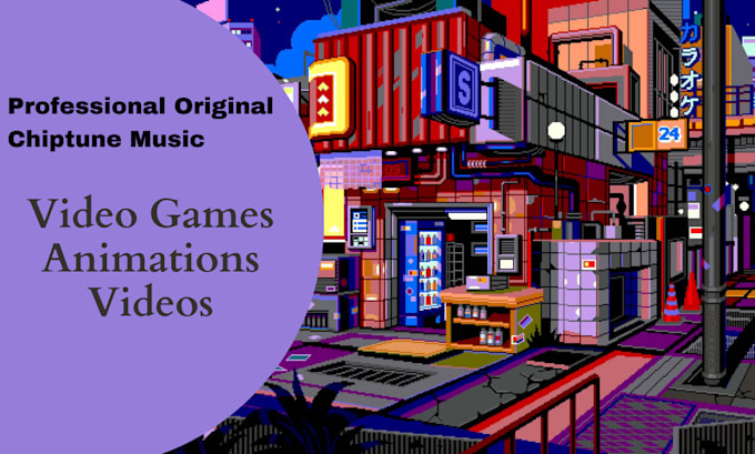 create video game music in chiptune or 8 bit genre