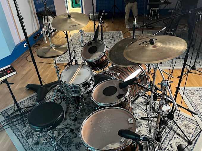 record pro rock, punk and prog acoustic drum tracks
