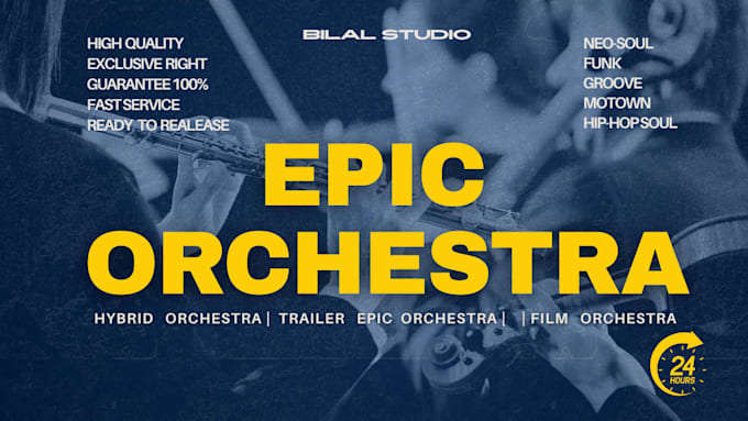 compose, arrange orchestral music for you within 24 hours