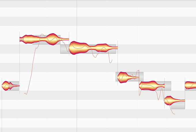 tune one vocal track note by note with melodyne