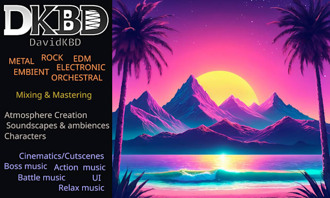 do loopable custom synthwave music for your game