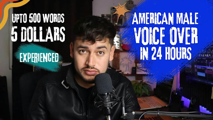 record an american male voice over