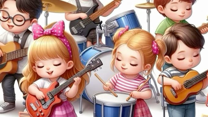 be your female singer and songwriter for happy kids songs and educational music