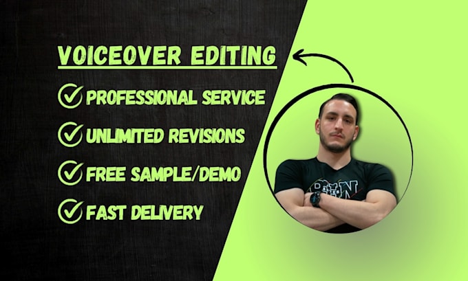clean and edit ai or human voiceover for tiktok and youtube