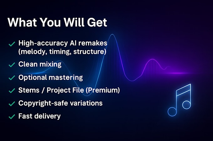recreate your suno or udio ai song into pro studio quality
