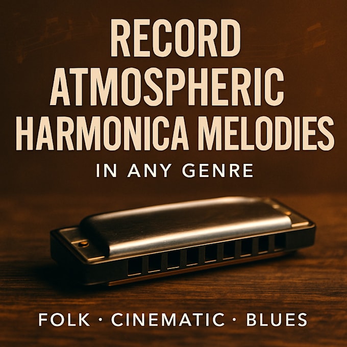 record atmospheric harmonica melodies for any genre with soulful precision