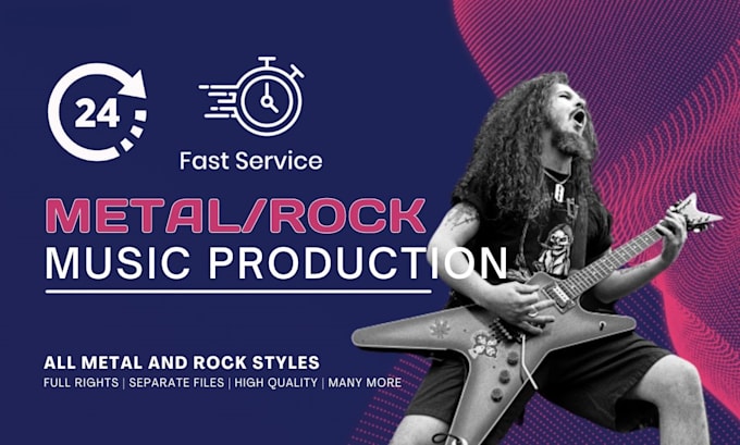 make high quality metal or rock instrumental in 24 hours