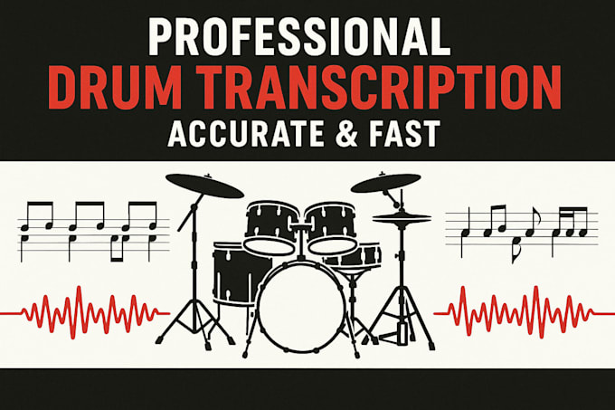 professionally transcribe drum parts into accurate drum notation