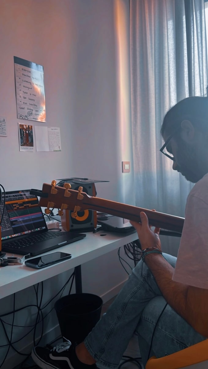 record pro session guitar with custom solos and unique fx