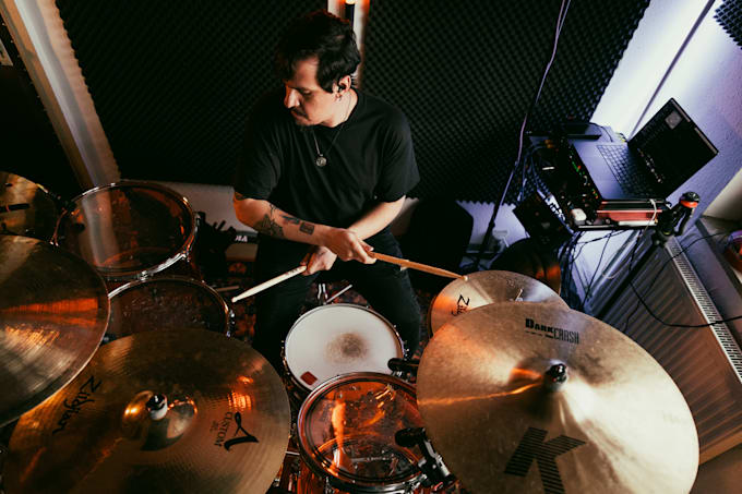 record professional drums for rock, pop and metal songs