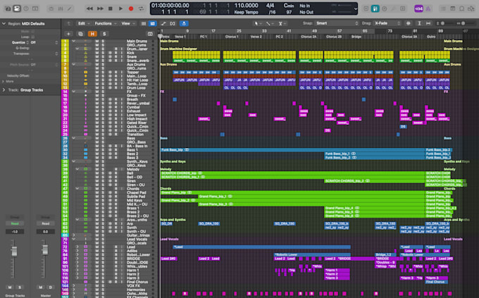 create a polished modern pop or dance pop production