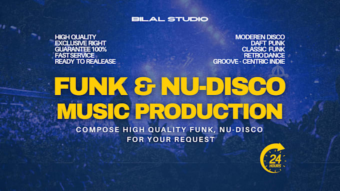 compose high quality funk, nu disco for your request