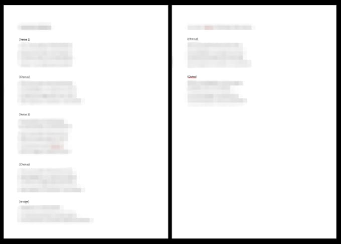 write original song lyrics for your song or project