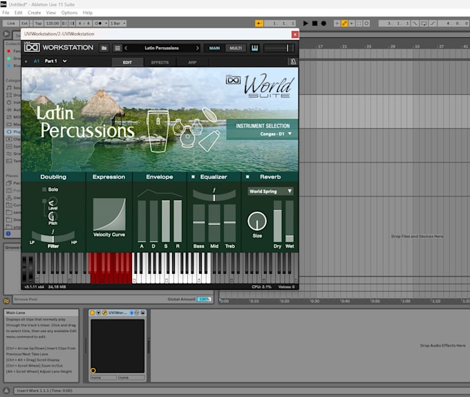 make pro percussions live or midi