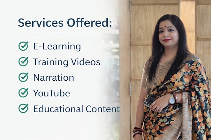 provide professional voice over for videos narration