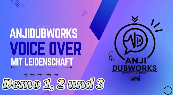 do a professional german voice over for your project