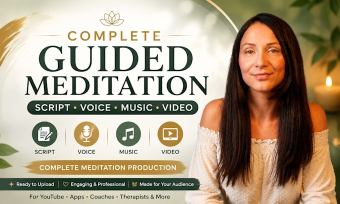 record female meditation voice overs and create videos