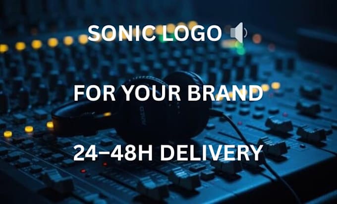 create a professional custom audio brand logo