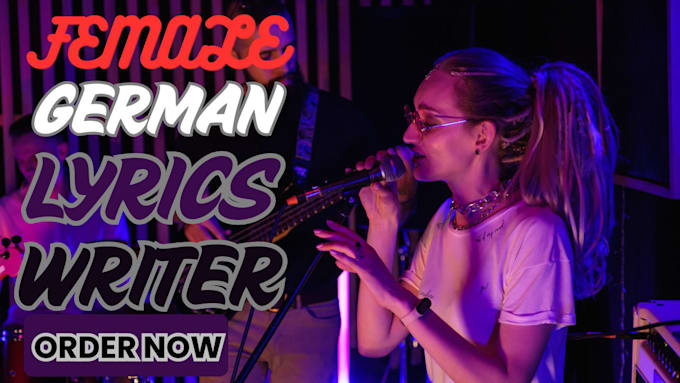 write german lyrics and professional german songwriting
