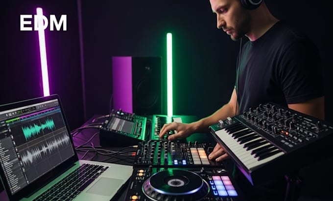 create high quality edm music, techno, tech house, dubstep, remixes, dj drops