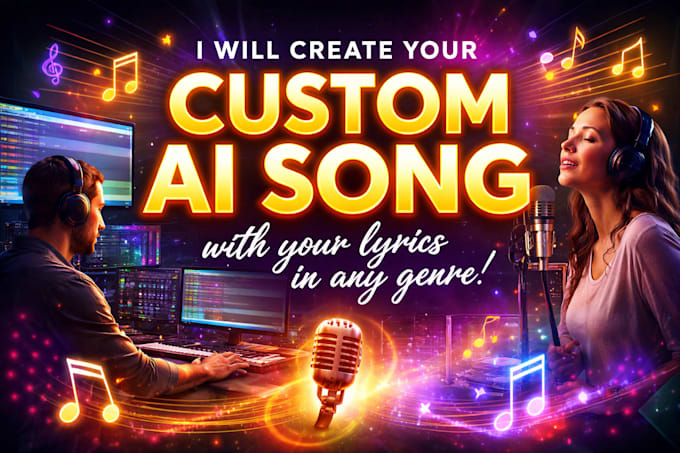 create custom ai song  with your lyrics and any genres