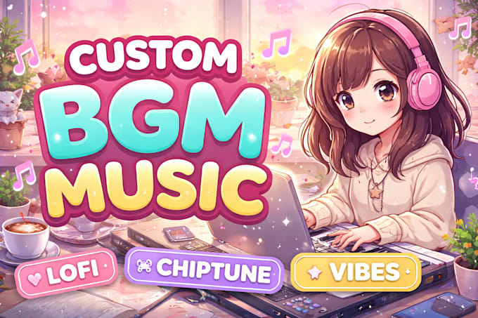 compose cute vtuber bgm anime lofi or stream music