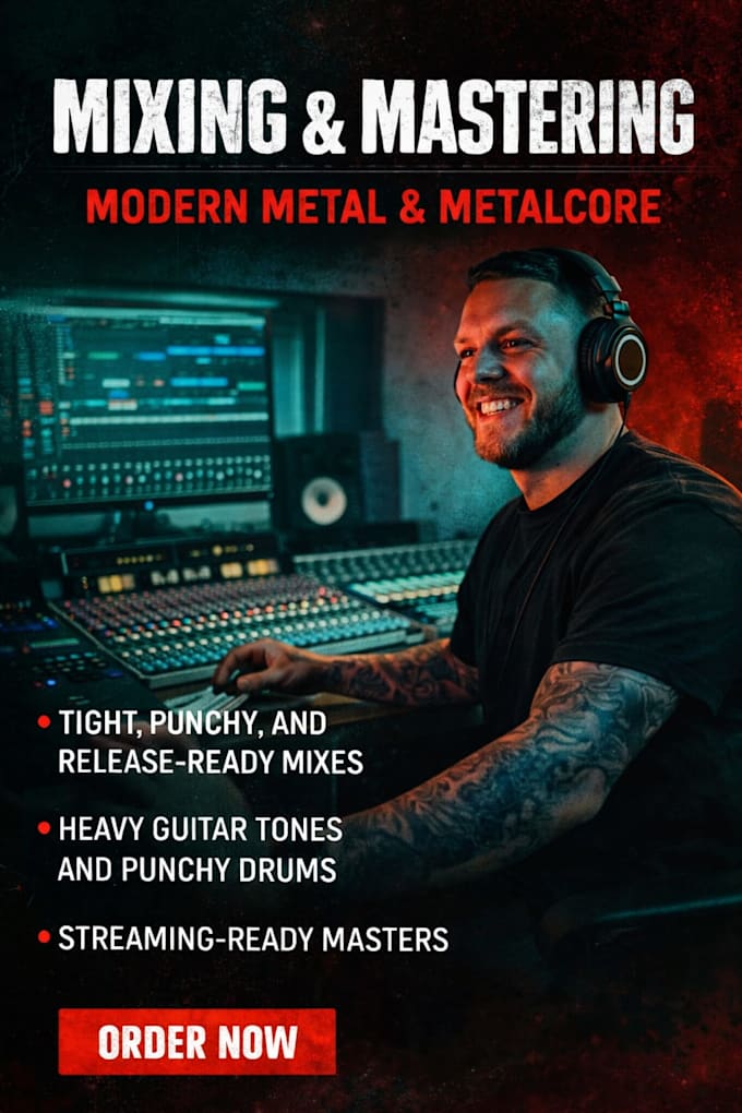 mix and master your metal, djent, metalcore song