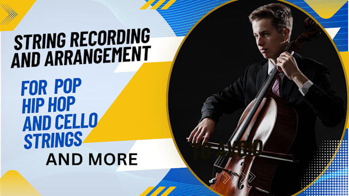 record custom lo fi cello, pop strings, and hip hop string arrangements