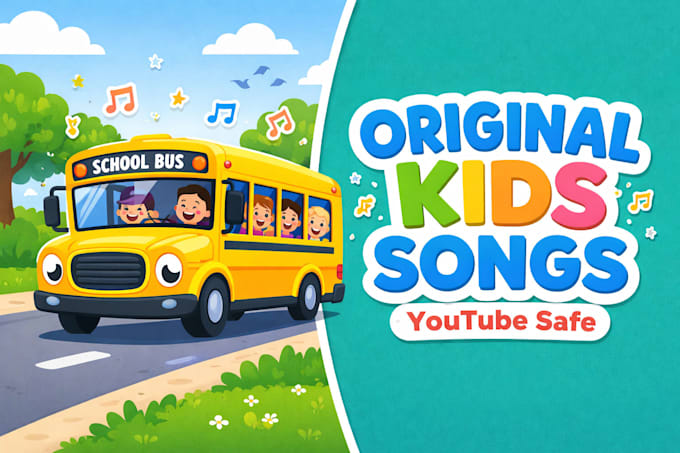 compose custom kid song and learning music for youtube