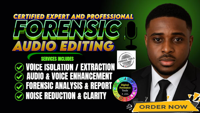 do forensic audio editing, noise reduction, audio enhancement, digital forensics